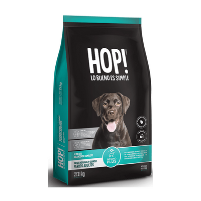 HOP! Perro Adulto Raza Mediana y Grande 21 kg