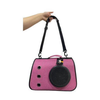 BOLSO DE TRANSPORTE WONDER CAT CON CÚPULA COLOR FUCSIA