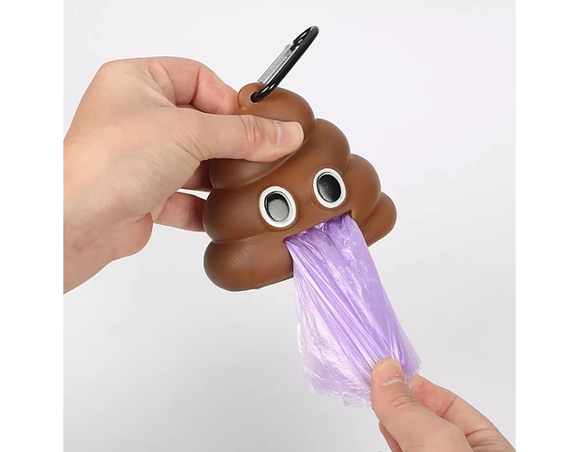DISPENSADOR DE BOLSAS DISEÑO EMOJI
