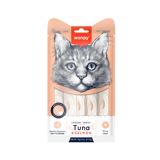 Wanpy gato  Creamy Treat Tuna & Salmon