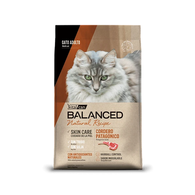 BALANCED GATO NATURAL RECIPE CORDERO (7.5 kg)