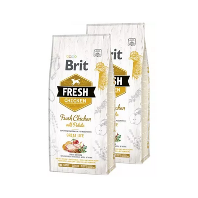 BRIT FRESH PERRO ADULT CHICKEN WITH POTATO (2.5 kg)
