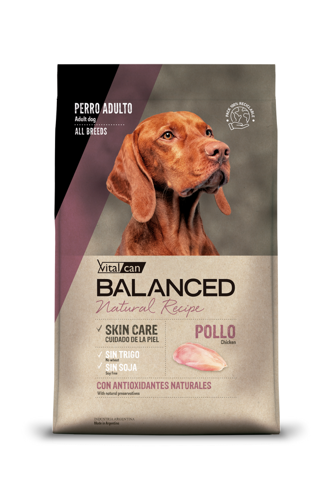 BALANCED  NATURAL RECIPE PERRO POLLO 15 KG