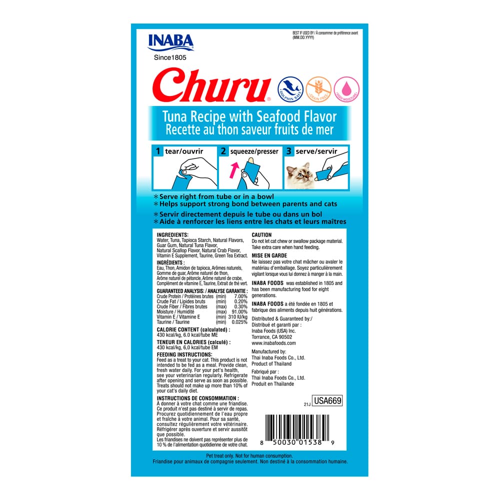 CHURU GATO TUNA RECIPE WITH SEAFOOD FLAVOR 56 GR