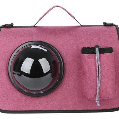 BOLSO DE TRANSPORTE WONDER CAT CON CÚPULA COLOR FUCSIA
