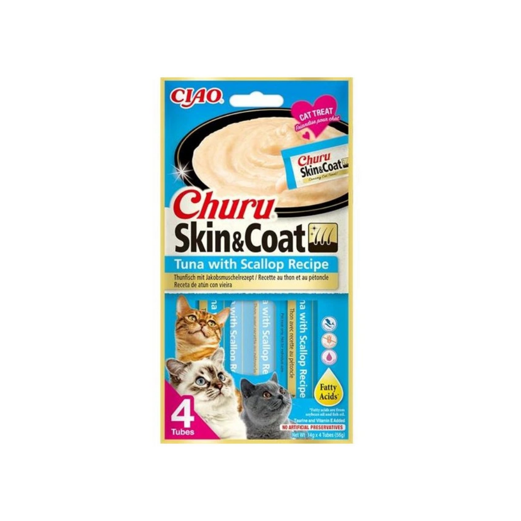 Churu Skin & Coat Sabor Atún con Ostiones