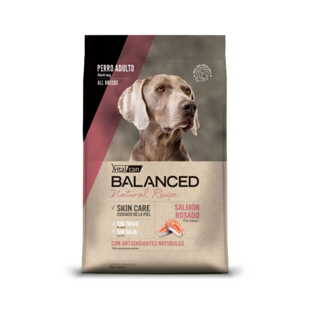 Balanced Perro Natural Recipe Salmón 15kg