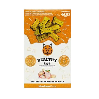 MARBEN GALLETAS PERRO HEALTHY LIFE POLLO HUESITO 400 GR