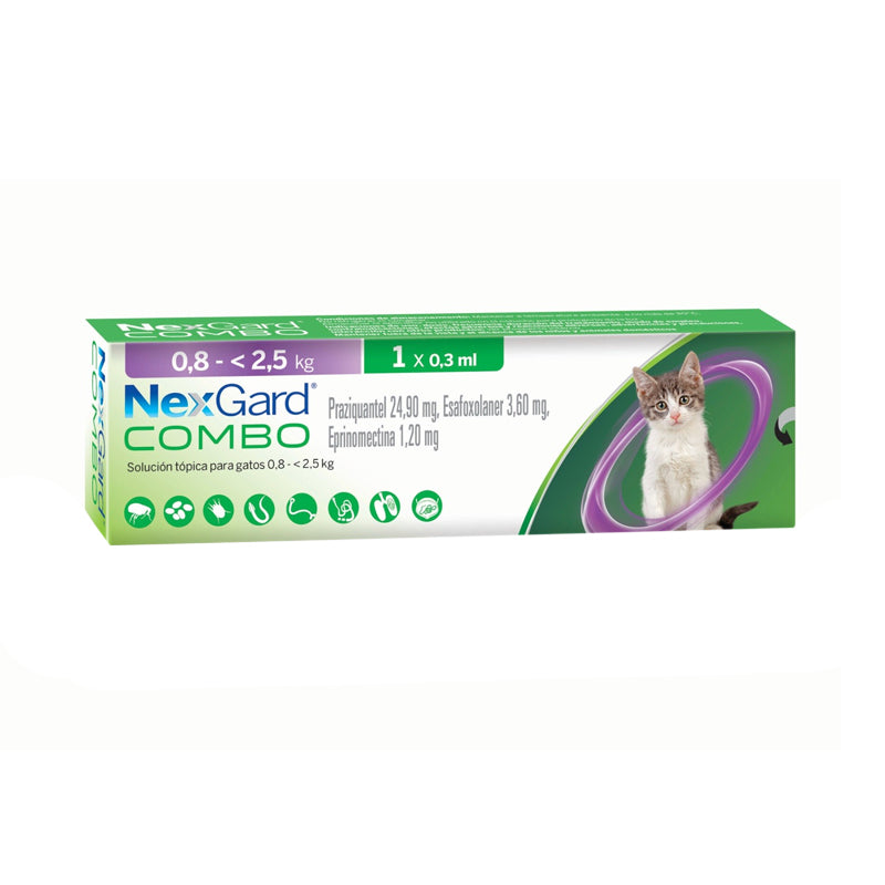 Nexgard Combo Cat S 0.3ml (0.8 – 2.5kg)