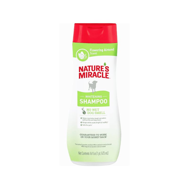 🐶 Nature´s miracle whitening shampoo 🧼flowering almonf scent 473 ML