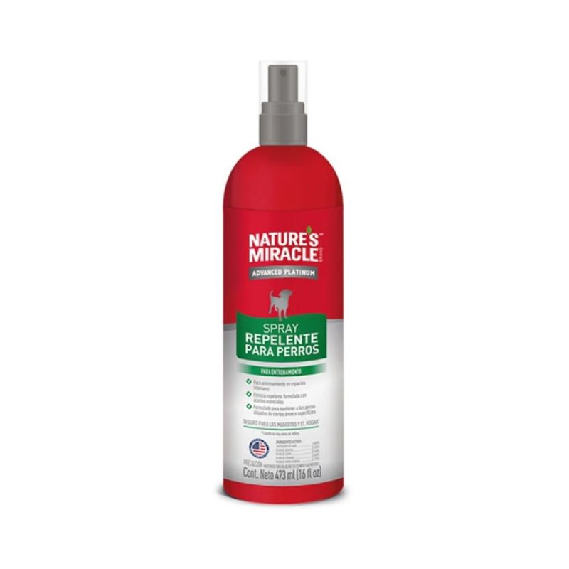 🐶 Nature miracle advanced Platinum Spray repelente perros 473 ML