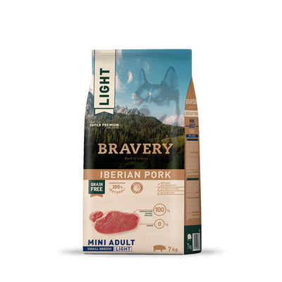 BRAVERY PERRO MINI ADULT LIGTH SMALL BREEDS IBERIAN PORK 2 KG