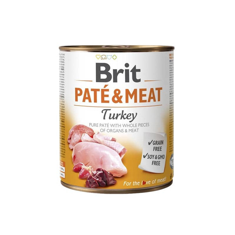 BRIT CARE PERRO (800 gr) PATÉ & MEAT TURKEY