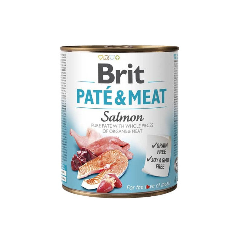 BRIT CARE PERRO (800 gr) PATÉ & MEAT SALMON