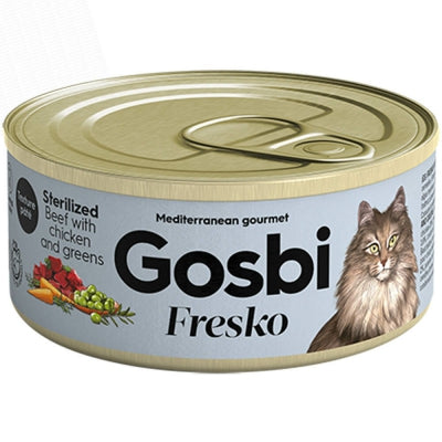 Fresko Cat Sterilized Beef With Chicken & Greens 70 gr