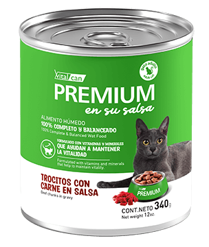 PREMIUM GATO ADULTO CARNE EN SU SALSA (340 G)