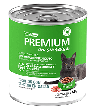PREMIUM GATO ADULTO SARDINA EN SU SALSA (340 G)