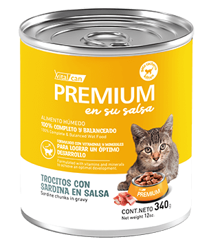 PREMIUM GATO CACHORRO SARDINA EN SU SALSA (340 G)