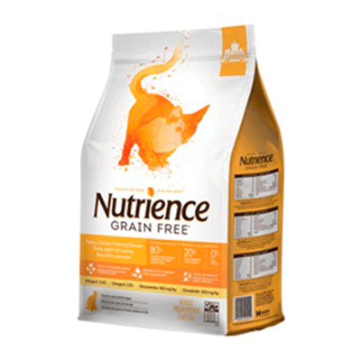 NUTRIENCE GRAIN FREE GATO PAVO - POLLO - ARENQUE (2.5 KG)