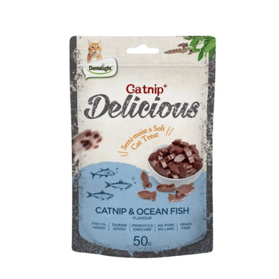 Delicious Catnip y Pescado de Oceano 50gr