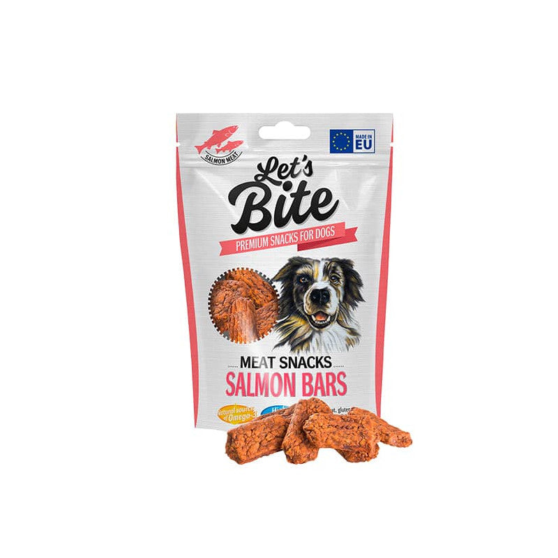 Lets bites salmon bars 80grs