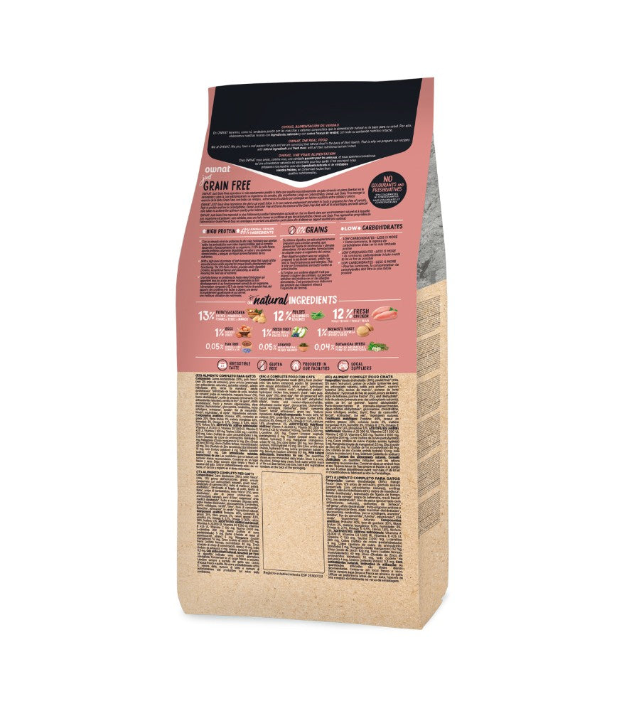 OWNAT GATO JUST GF ADULTO CHICKEN 3 KG