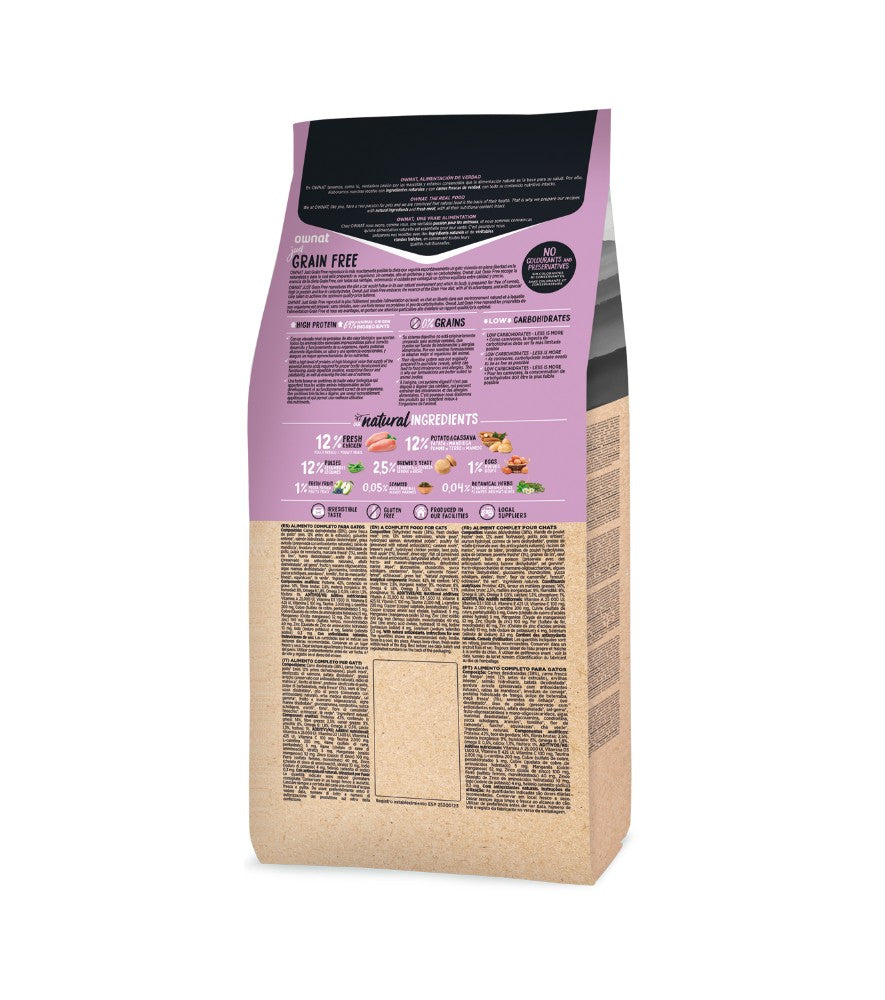 OWNAT GATO JUST GF ESTERILIZADO CHICKEN 3 KG