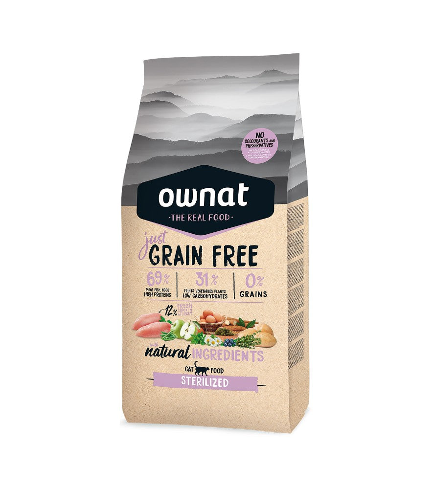 OWNAT GATO JUST GF ESTERILIZADO CHICKEN 3 KG
