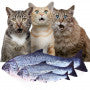 PELUCHE GATO SALMÓN CON CATNIP AL INTERIOR L