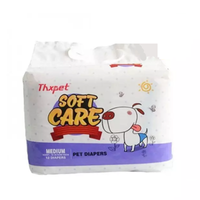 PAÑAL PARA PERRO THXPET SOFT CARE 12 UN