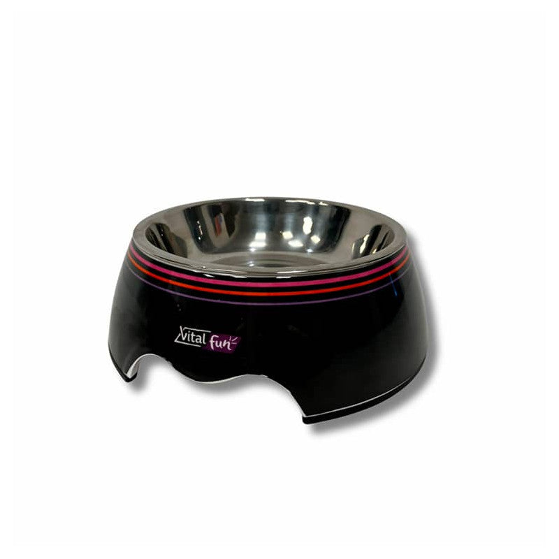 PLATO DE PERRO VITALFUN COLECCIÓN MINIMAL BLACK